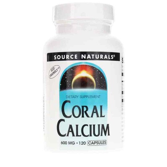 Coral Calcium 600 Mg Capsules, Source Naturals